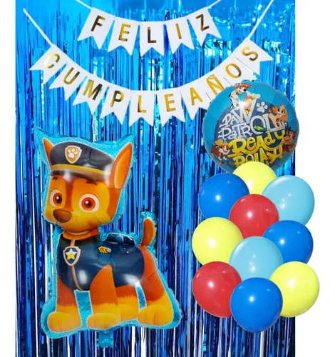 Globo Patrulla Canina Chase Feliz cumple 43cm (1 unidad)✔️ por sólo 4,73 €.  Envío en 24h. Tienda Online. . ✓. Artículos  de decoración para Fiestas.