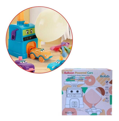 Imagen 5 de 5 de Bombin Inflador Globos Autos Cohete Juego Niños / N Ofertas