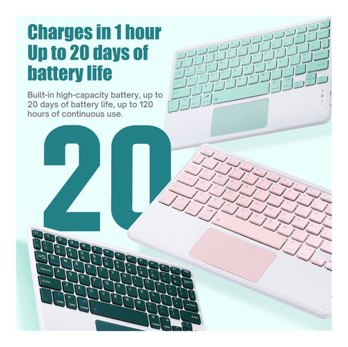 Para iPad Pro 11(3ra Generación) Funda Con Teclado Iluminado