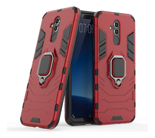 Compatible Con Huawei Mate 20 Lite Funda, Anillo Metálico Su