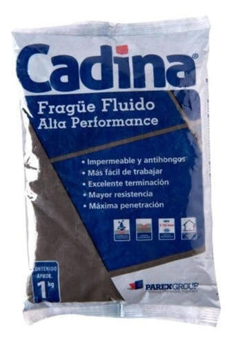 Frague Fluido Negro 1kg Impermeable Antihongos Cadina
