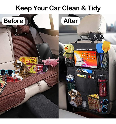 Organizador Para Asiento Trasero Para Auto Universal 2pcs