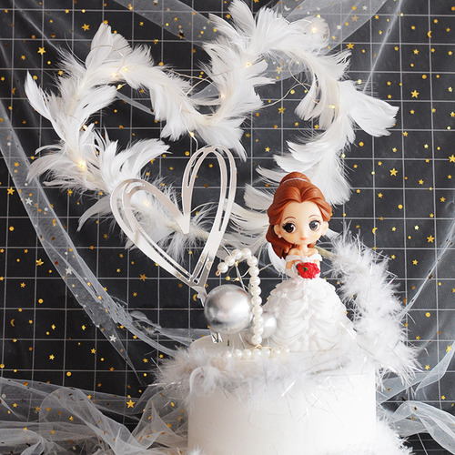 Topper De Pastel Sirena Princesa Sólida Bai Er