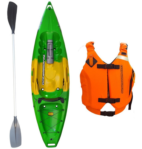 Kayak Sportkayaks Maori Simple +respaldo + Remo + Chaleco Pr