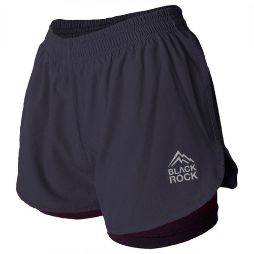 Short Deportivo Con Calza Mujer Black Rock Running Training