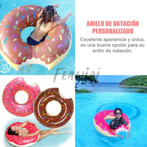 Salvavidas 2 Piezas Diseño Dona Para Adultos Café