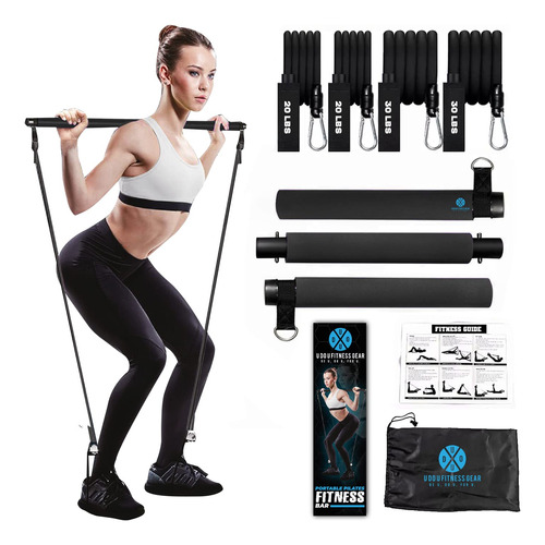 Kit De Barra De Pilates Con Bandas De Resistencia, Equipo De