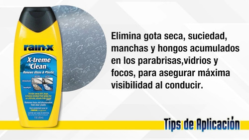 Imagen 2 de 5 de Limpiador Extremo De Vidrios Y Faros (x-treme Clean) Rain X