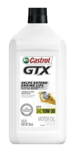 Aceite  Protección Superior Sae 10w30 Castrol Gtx, 946ml