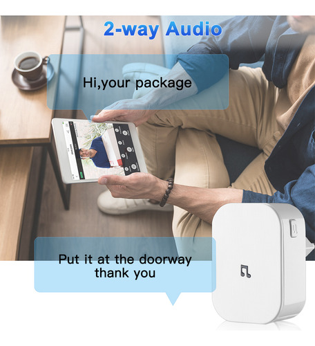 Video Doorbell Smart Home Wireless Wifi Phone Intercom Bell
