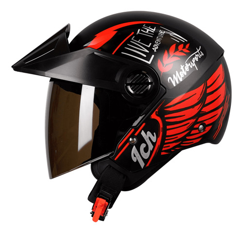 Casco Semi Integral Ich 102 Royal Visera Ahumada