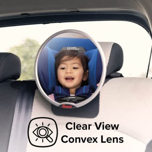 Espejo Coche Bebé Diono 2 Pack Ajustable, Amplia Visión,