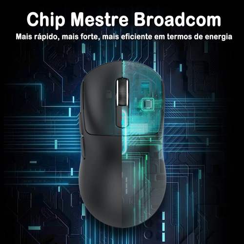 Ratón Bluetooth Attack Shark X6 Para Videojuegos Pixart Paw3