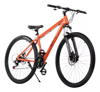Bicicleta Montaña Mountain Bike Ruta R29 Freno Disco Acero Color Naranja