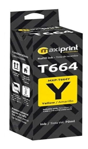 Botella De Tinta Compatible Epson T664 Maxiprint 