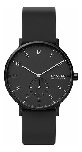 Reloj Mujer Skagen Skw6544 Cuarzo Pulso Negro En Silicona