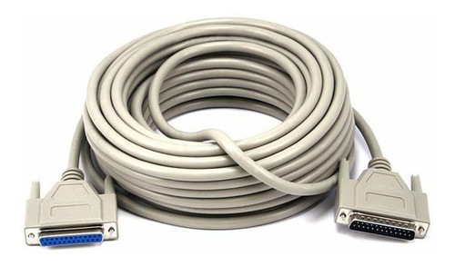 Cable Moldeado Db25  50 Pies  Blanco  Hombre A Mujer