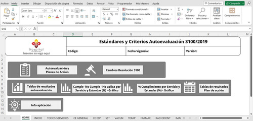 Formato Excel Autoevaluación Resolución 3100 (actualizada)
