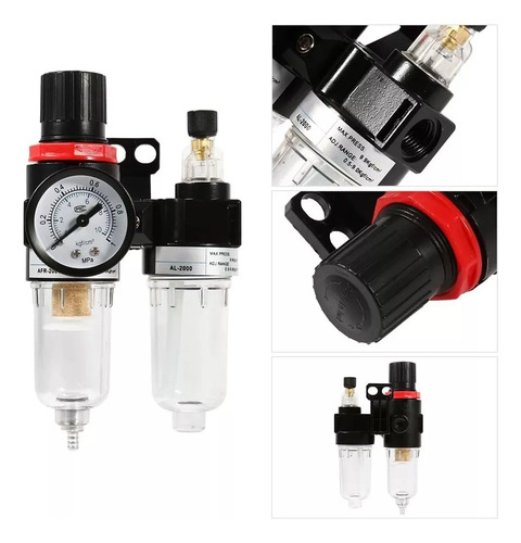 Filtro Regulador De Aire Y Unidad De Lubricacion 1/4 Npt Pm