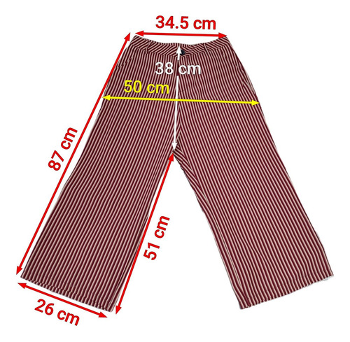 Pantalón A Rayas Talle L (Usado)