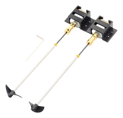 Juego De Propulsión De Motor De Barco Rc Diy, Eje De 15 Cm,