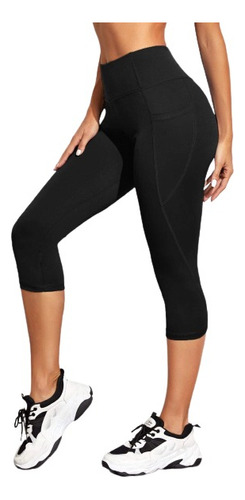 Shein - Shorts Deportivos Capri Mujer Push Up - Usd15