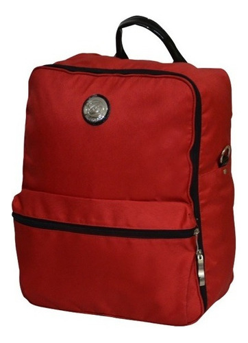 Mochila Maternal Bolso Grande Bebe Termica  Cambiador Color Rojo