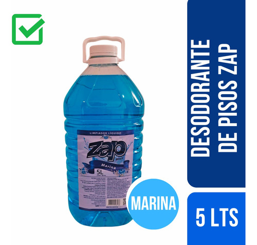 Limpiador Limpia Pisos Desodorante Marina Zap 5 Lt