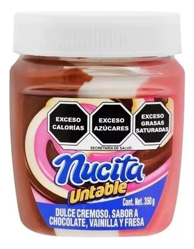 Paquete De Cremas Untables Mazapan Nucita Baileys