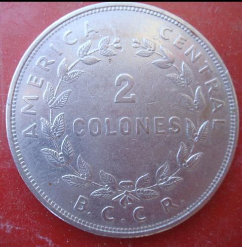 Moneda De Dos Colones 1954