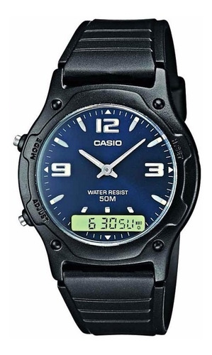 Reloj Casio Aw-49he-2a Hombre Dual Time