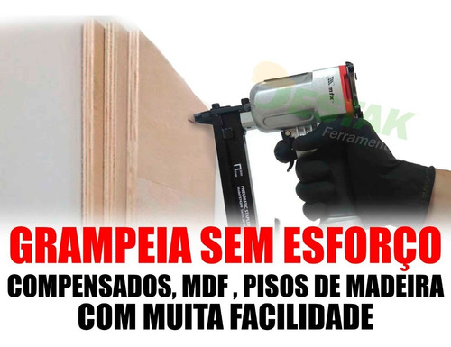 Grampeador Pneumático Pressão 60 A 100psi Uso Profissional