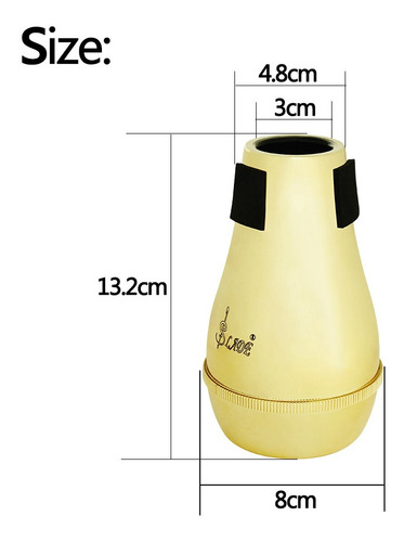 Imagen 9 de 12 de Práctica Silenciador Para Piezas De Trombón Alto Tenor +
