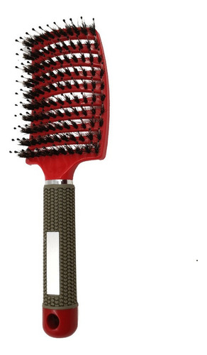 A Cepillo De Pelo De Cerdas Jabalí Curvo Peine De Masaje