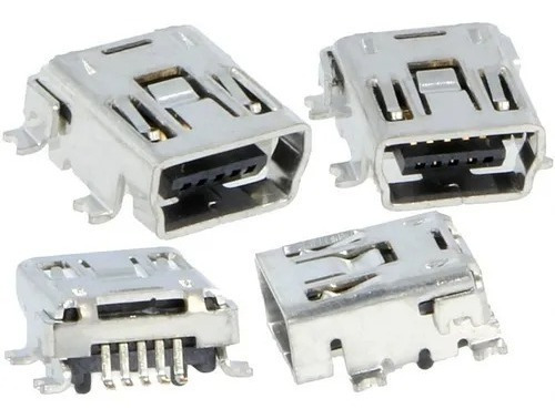 Pack 10 Conector Mini Usb Tipo B 5 Pines Hembra Smd