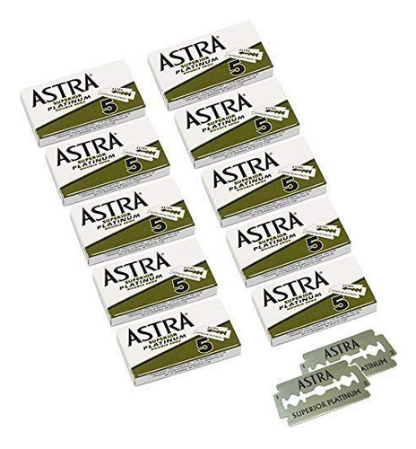 Astra Cuchillas De Afeitar De Seguridad Platinum De Doble Fi