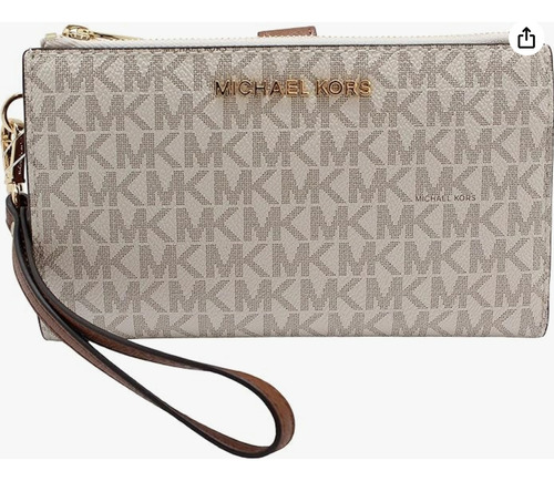 Cartera Michael Kors Jet Set Doble Cierre Original Nueva