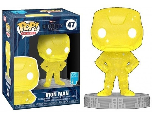 Funko Pop Iron Man #47 Artistic Series Gema Amarilla Avenger