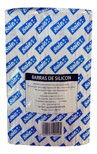 3 Kilos Silicon Delgado 7.4mm X 25 Cm