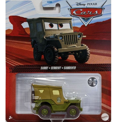 Disney Pixar Cars Sarge 1/55 Die Cast Mattel Original