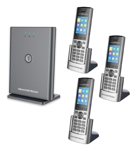 Base Ip Grandstream Dp752 + Telefono Inalambrico Dp730 X3