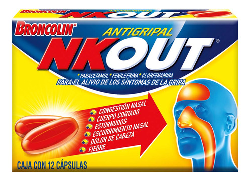 Broncolin Nkout Cápsula 2 Mg/5 Mg/250 Mg, 12 Cápsulas