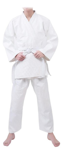 . Traje De Uniforme De Judo Con Cinturón Karate Manga Larga