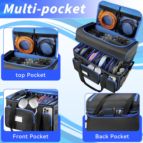 Bolsa De Cabo Dj Aleemin Com Rodas, Grande Capacidade E Mult