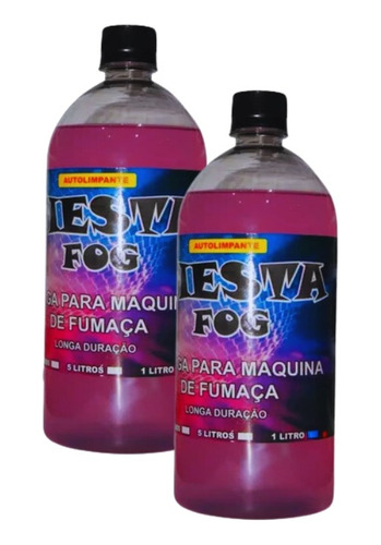 2 Líquidos P/ Máquina De Fumaça Fluído Variadas Fragrâncias