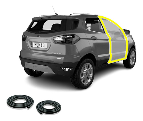 Juego Burletes De Puertas Ford Ecosport 2013 - 2019