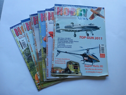 6x Revistas Hobby News - Plastimodelismo - Ferromodelismo