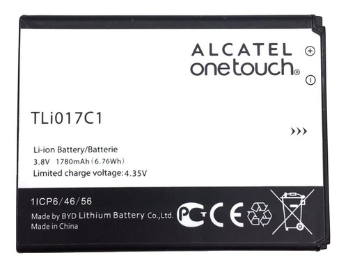 Imagen 1 de 1 de Bateria Pila Alcatel Ot4060 Ot4060a Tli017c1
