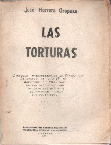 Las Torturas Jose Herrera Oropeza 1964