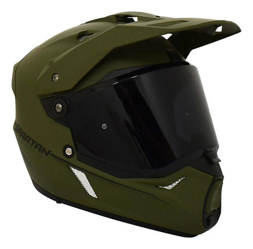 Casco Moto Multiproposito Adventure Spartan Wolf Certificado